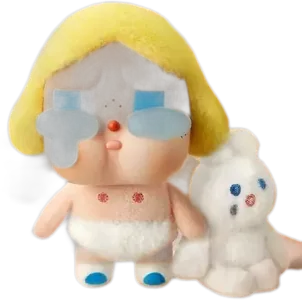 Baby Blonde Vinyl Face Plush — Crying Again Vinyl Face Plush Series